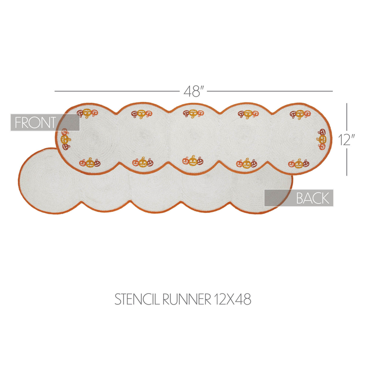 Country Halloween Stencil Runner 12x36