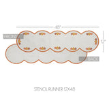 Country Halloween Stencil Runner 12x36