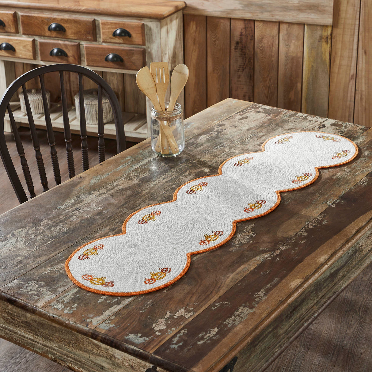 Country Halloween Stencil Runner