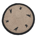 Braided Cotton Raven Harvest Stencil Trivet 8, Set of 3