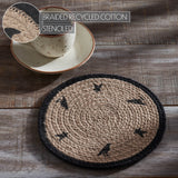 Braided Cotton Raven Harvest Stencil Trivet 8, Set of 3