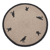 Braided Cotton Raven Harvest Stencil Trivet 12, Set of 3