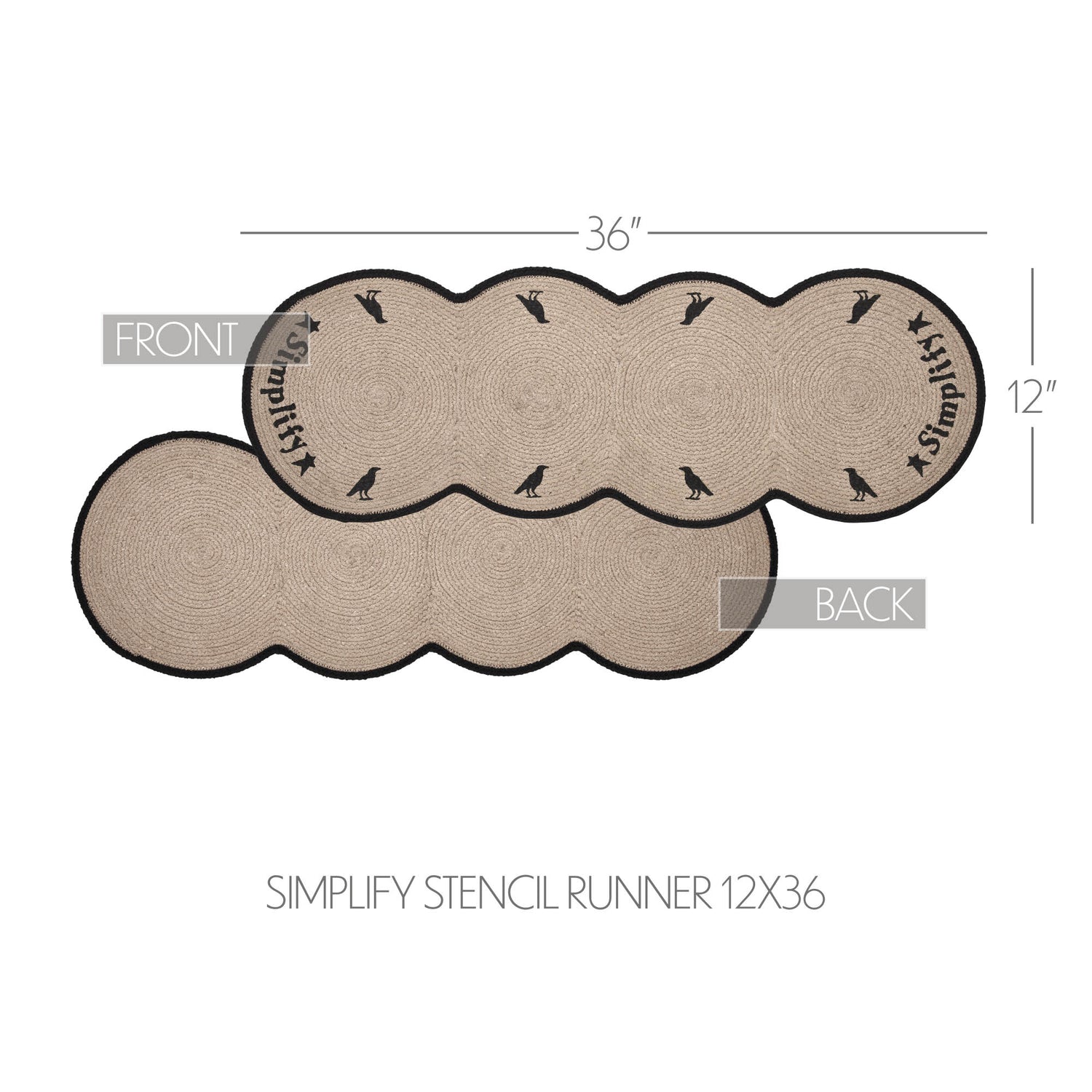 Raven Harvest Simplify Stencil Runner