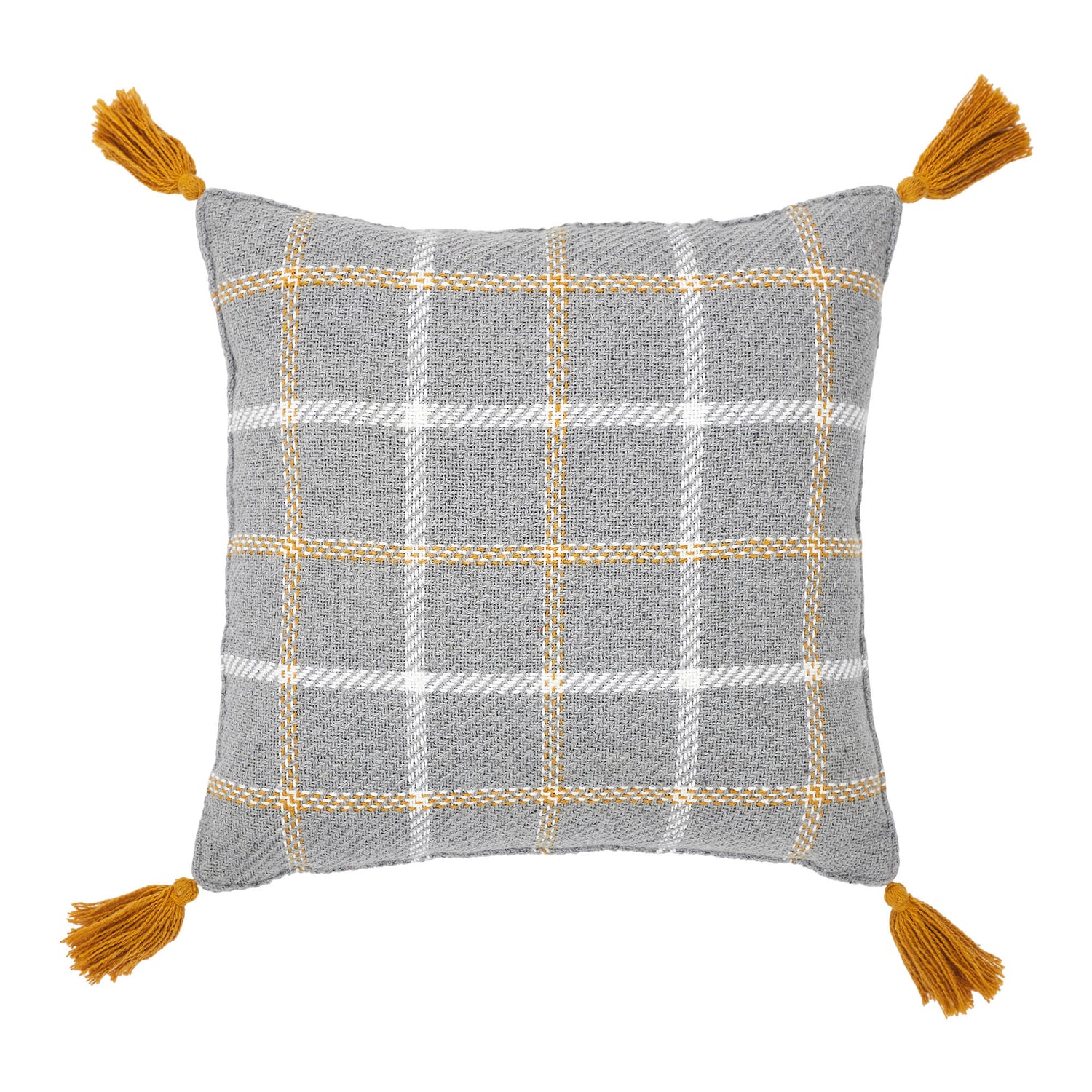 Harvest Blessings Woven Plaid Pillow