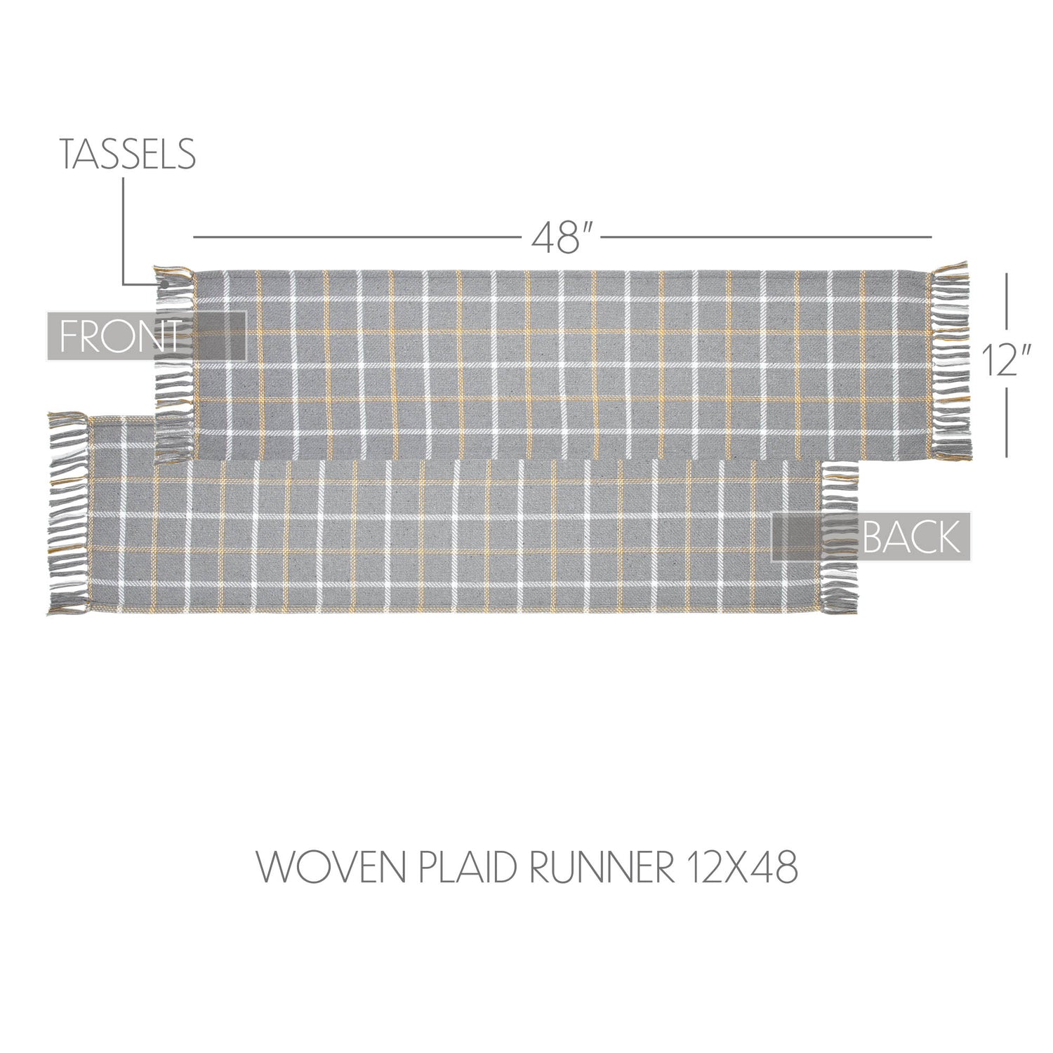 Harvest Blessings Woven Plaid Runner