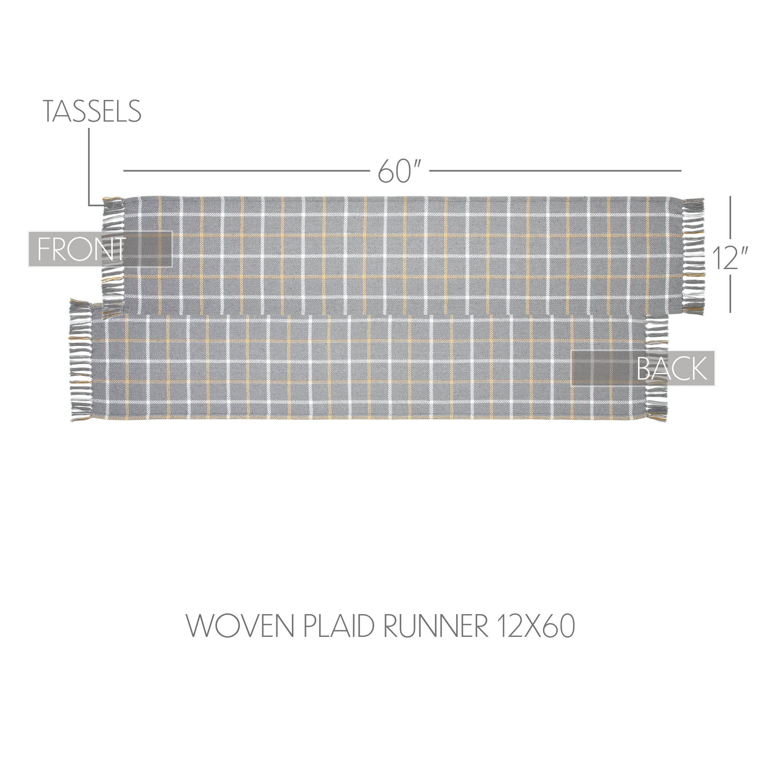 Harvest Blessings Woven Plaid Runner
