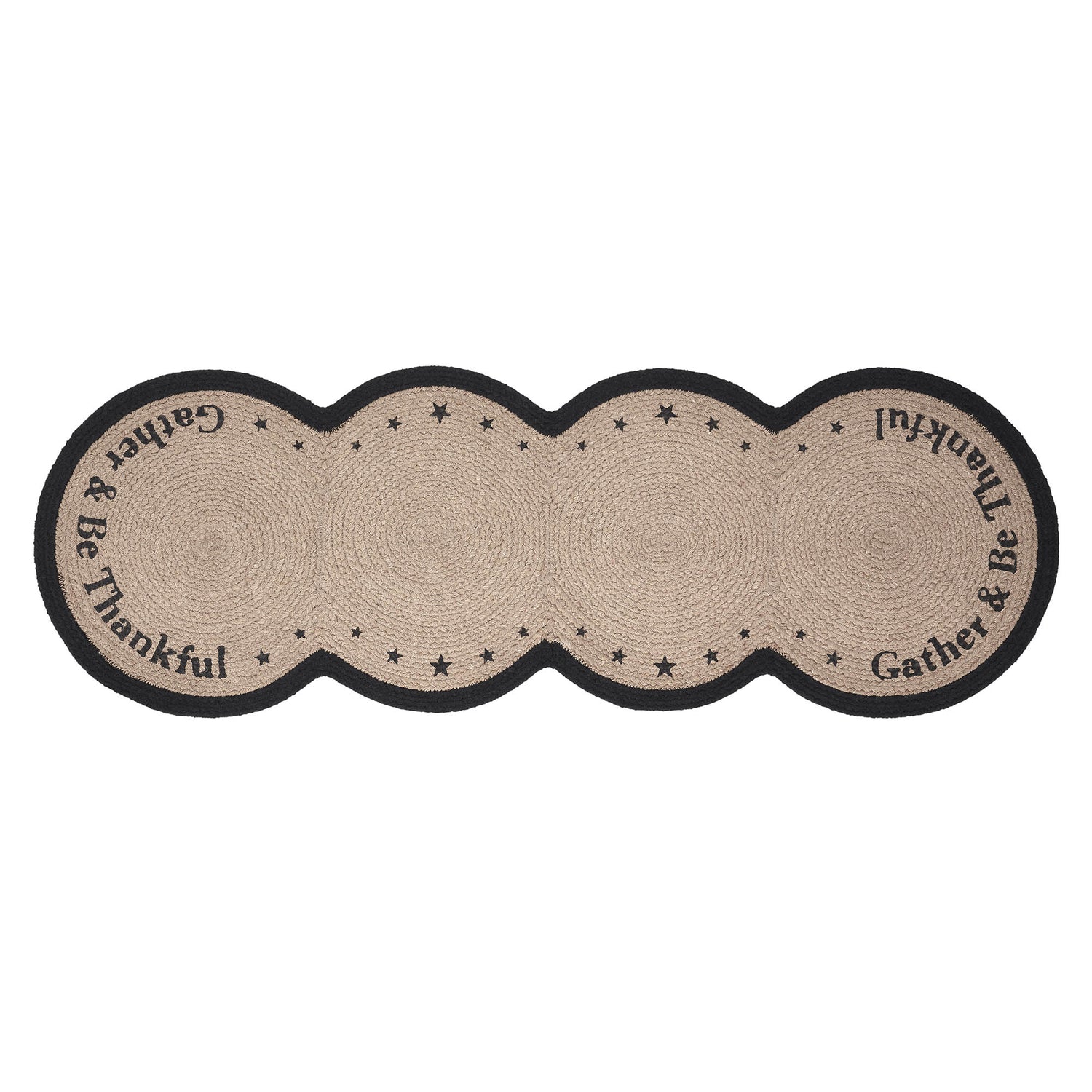 Harvest Blessings Stencil Gather & Be Thankful Runner