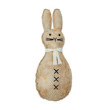Spring In Bloom Scarfed Primitive Bunny Pillow 12x5