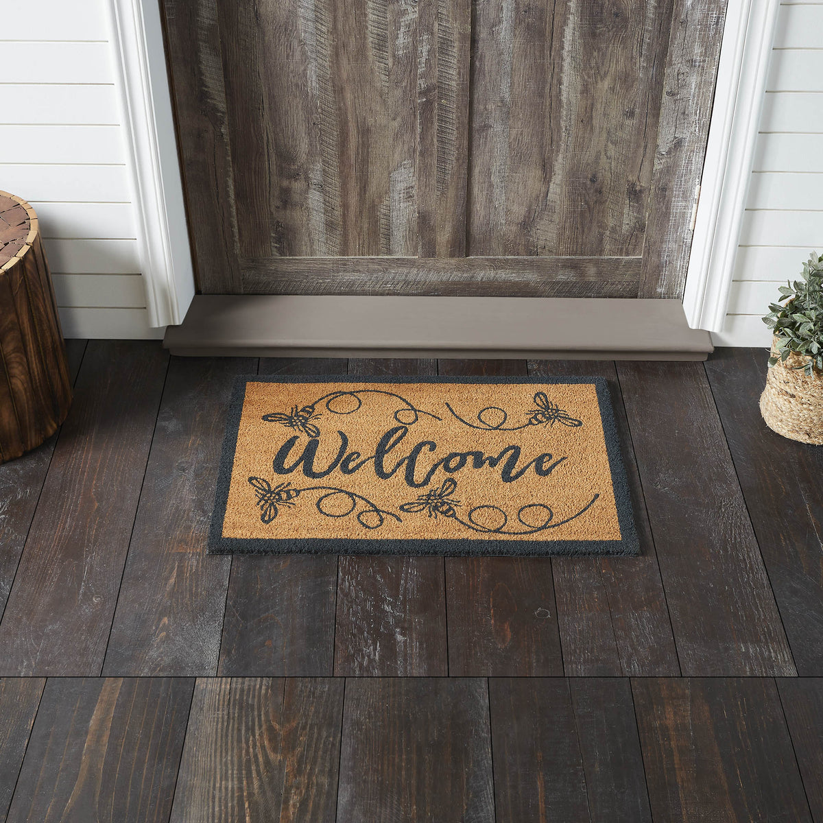 Buzzy Bees Coir Welcome Rug Rect 20x30 – VHC Brands Home Decor
