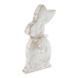 Spring In Bloom Wooden Upright Bunny Silhouette w/ Twine 13.75x6.75x1.5