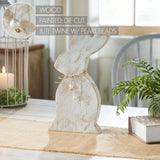 Spring In Bloom Wooden Upright Bunny Silhouette w/ Twine 13.75x6.75x1.5