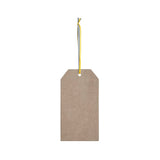 Buzzy Bees Bee Sweet Honey Check MDF Tag Ornament w/ Ribbon 7x3.75x0.5