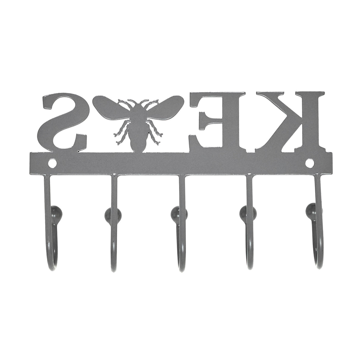 Metal Bee Key Rack Buzzy Bees Metal Wall Mount Bee Key Holder Grey 3x5.3 – VHC Brands Home ...