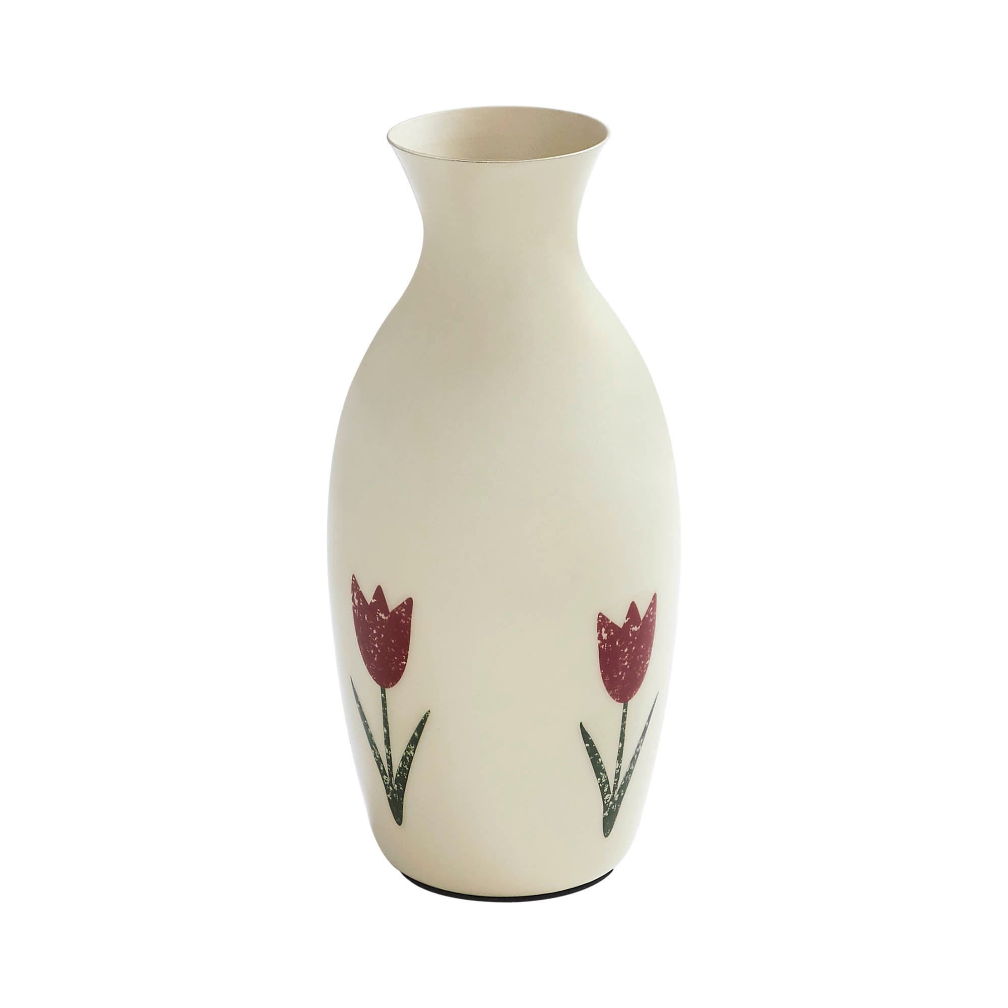 Spring In Bloom Metal Tulip Motif Flower Vase 7x3.25x3.25 – VHC