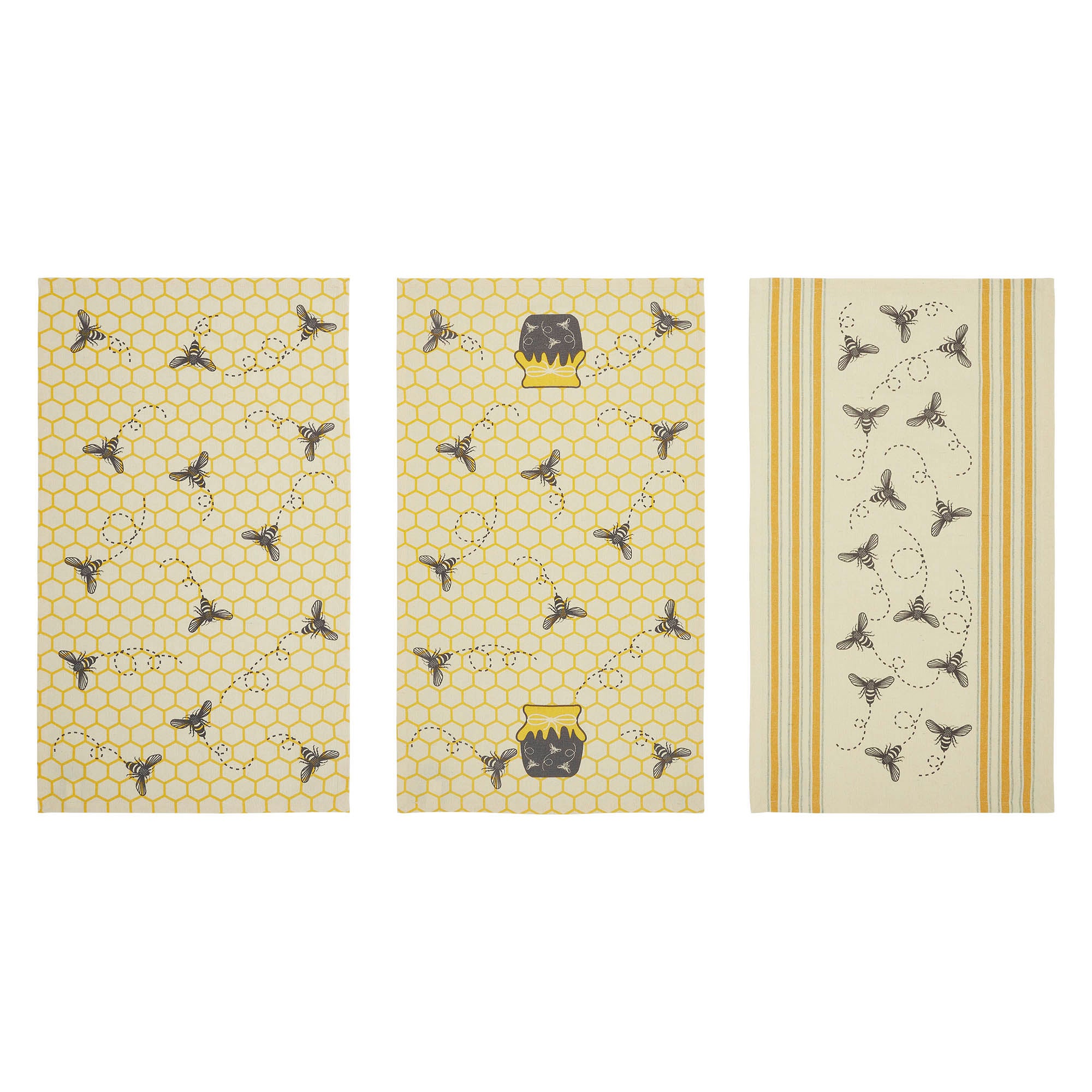 VHC Brands Buzzy Bees Honeypot Tea Towel - Thumbnail 4