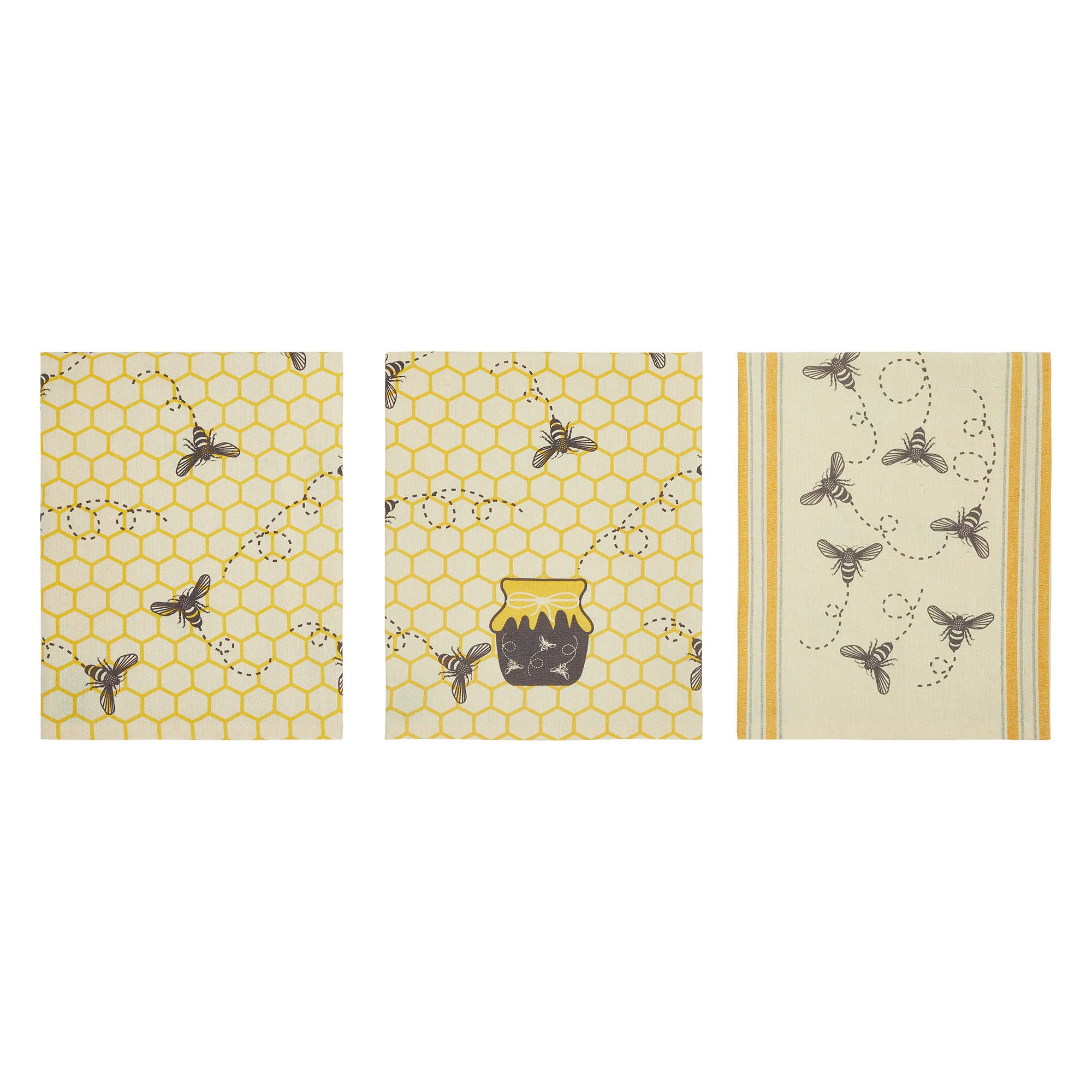 VHC Brands Buzzy Bees Honeypot Tea Towel - Thumbnail 5