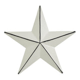 Metal Star Distressed Creme 4x4