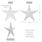Metal Star Speckled Distressed