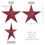 Metal Star Speckled Distressed