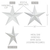 Metal Star Distressed