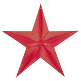 Metal Star Distressed Barn Red 48x48