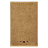 Burgundy Stars Tan Hand Towel Set of 2 16x26