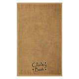 Black Country Bath Stars Tan Hand Towel Set of 2 16x26