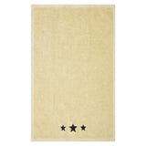 Black Stars Creme Hand Towel Set of 2 16x26