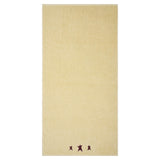 Burgundy Prim Stars Creme Bath Towel Set of 2 27x54
