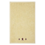 Burgundy Prim Stars Creme Hand Towel Set of 2 16x26