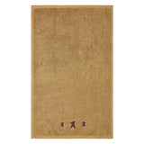 Burgundy Prim Stars Tan Hand Towel Set of 2 16x26