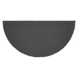 Down Home Rooster & Hens Coir Rug Half Circle 16.5x33