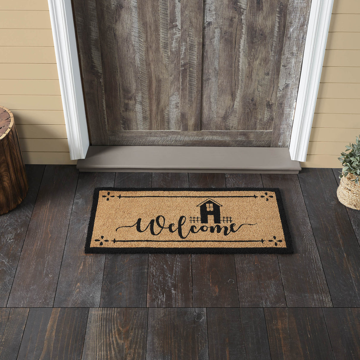 Sawyer Mill Black Plaid Swag Set of 2 36x36x16