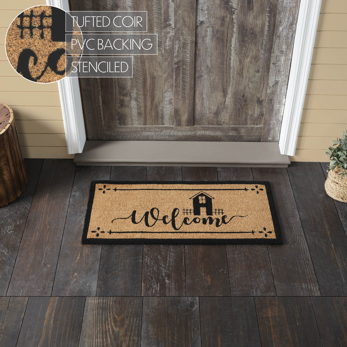 Sawyer Mill Black Plaid Swag Set of 2 36x36x16