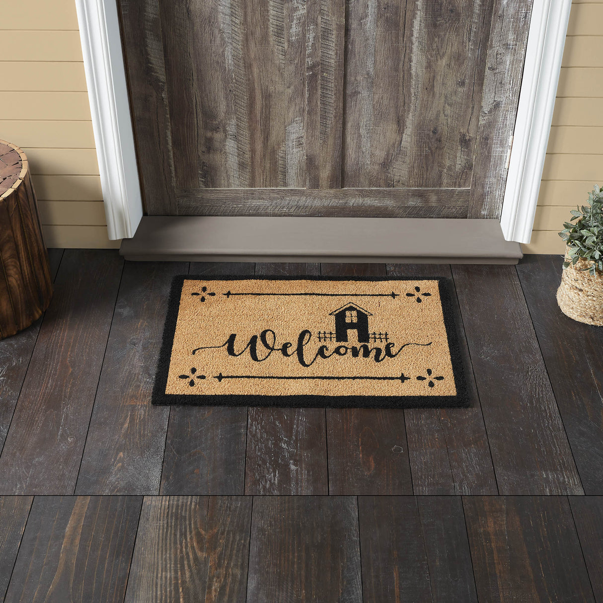Sawyer Mill Black Plaid Tier Set of 2 L36xW36