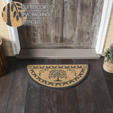 Willow Tree Coir Rug Half Circle 16.5x33