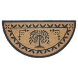 Willow Tree Coir Rug Half Circle 16.5x33