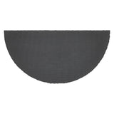 Charleston Mosaic Charcoal Coir Rug Half Circle 16.5x33