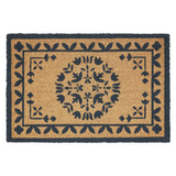 Charleston Mosaic Charcoal Coir Rug Rect 20x30