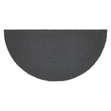 Charleston Mosaic Burgundy Coir Rug Half Circle 16.5x33
