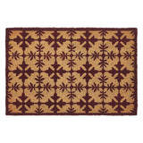 Charleston Mosaic Burgundy Coir Rug Rect 20x30