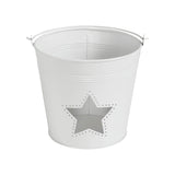 Metal Bucket w/ Star Cutout