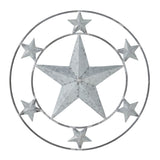 Metal Stars Round Wall Hanging 12.5x12.5