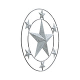 Metal Stars Round Wall Hanging 12.5x12.5