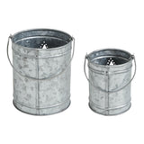 Votive Candle Holder w/ Star Cutout Set of 2 Sizes