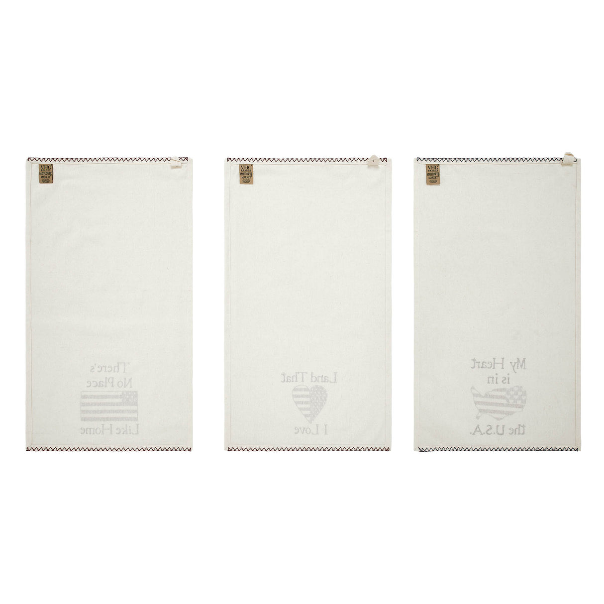 The Land That I Love Tea Towel Set of 3 16x28