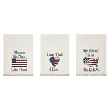 The Land That I Love Tea Towel Set of 3 16x28