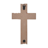 American Flag On Distressed Cross MDF Wall Sign 10x6