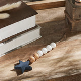 Star Ornament with Beads 6x2