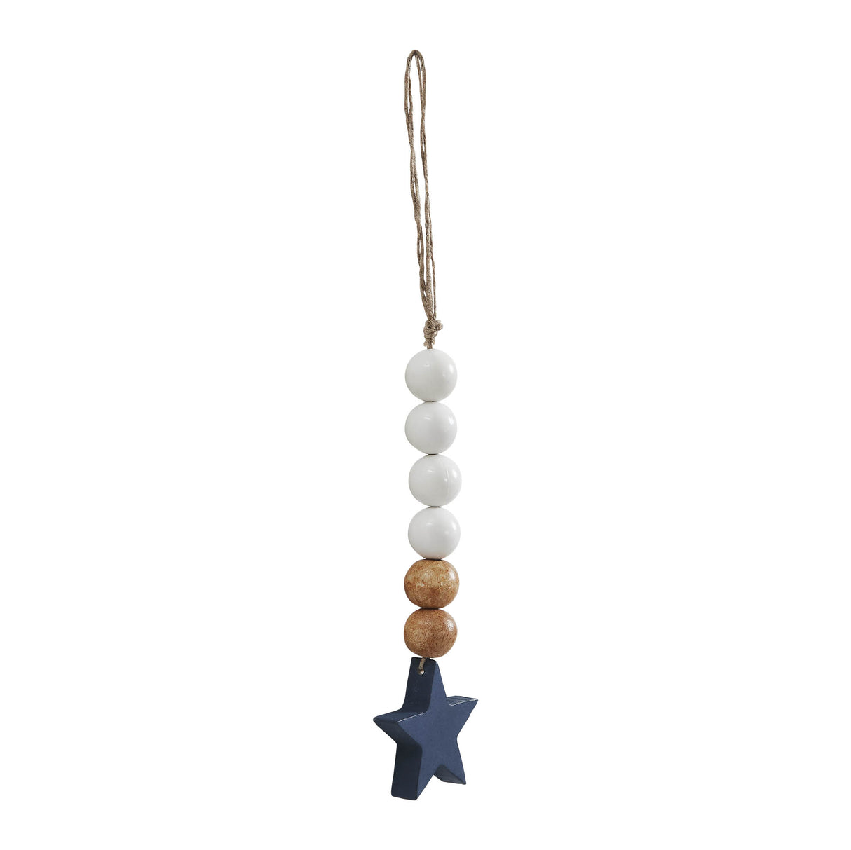 Star Ornament with Beads 6x2